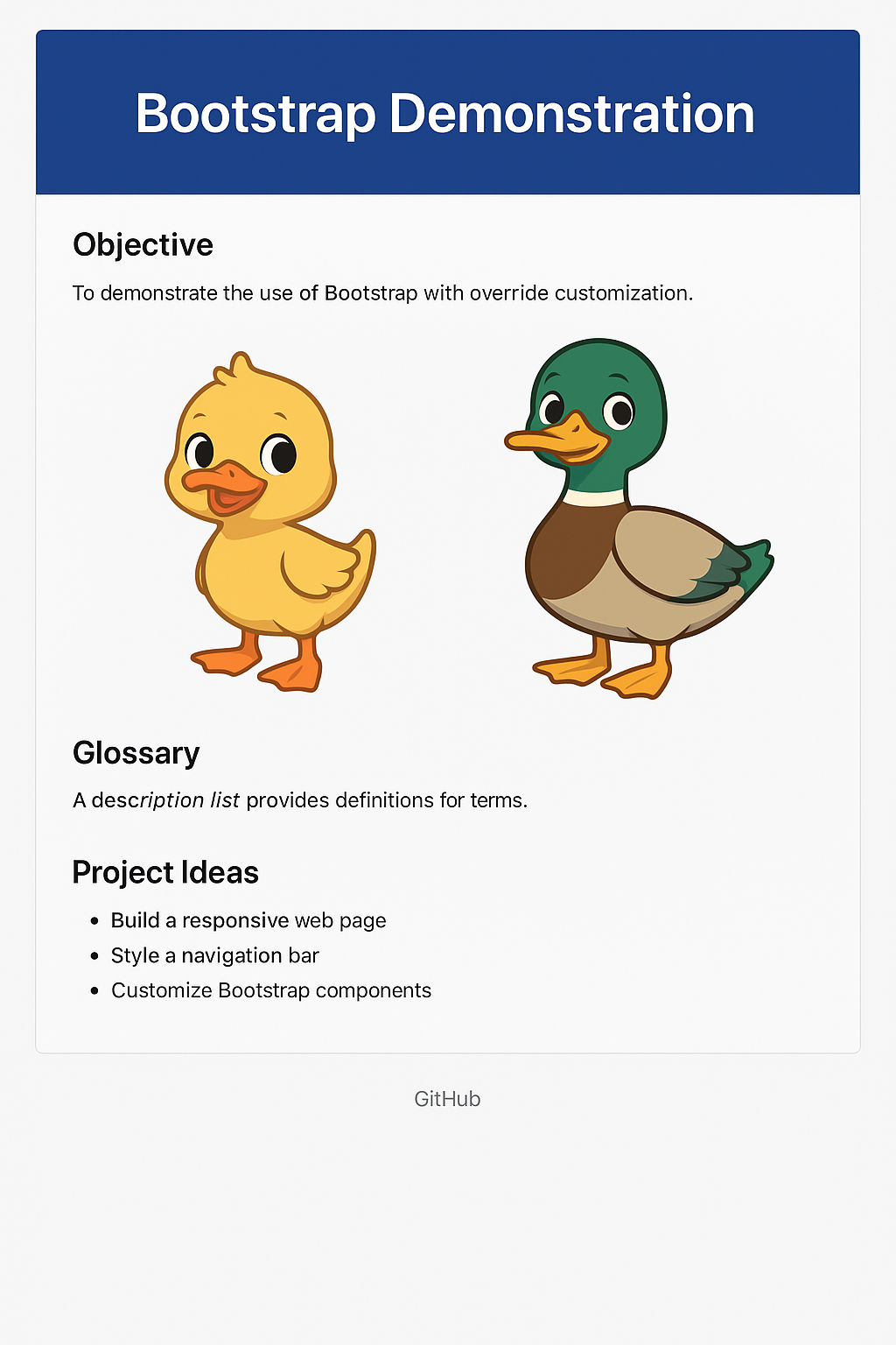 Bootstrap Duckling